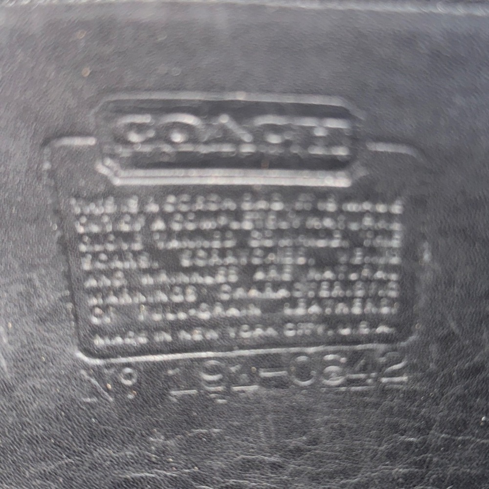 Coach Saddlery Bag Black Leather NYC 1980s Rare Turnlock Crossbody Brass Hangtag - Picture 6 of 11